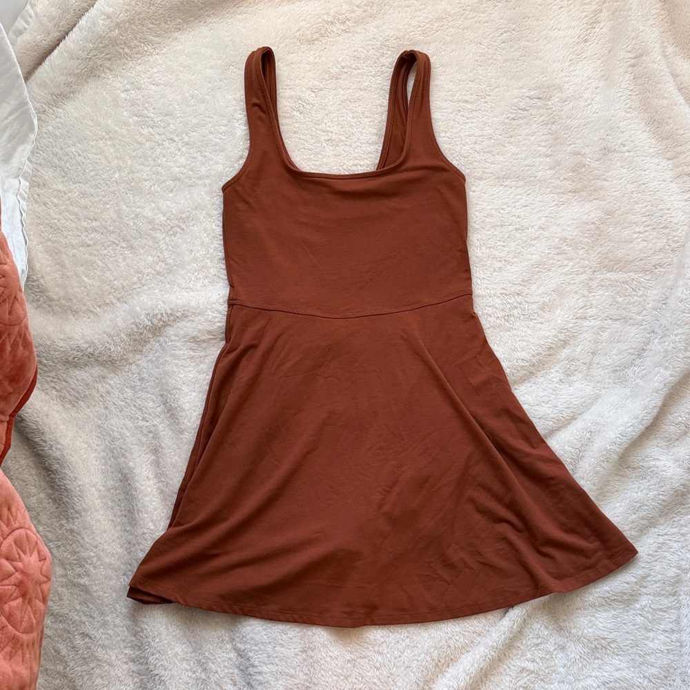 American Eagle Skater Dress with button shorts under